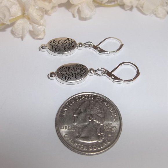 Earrings, Earrings, Earrings, Earrings, Minimalist Earrings, Silver Earring D345 - Picture 5 of 6